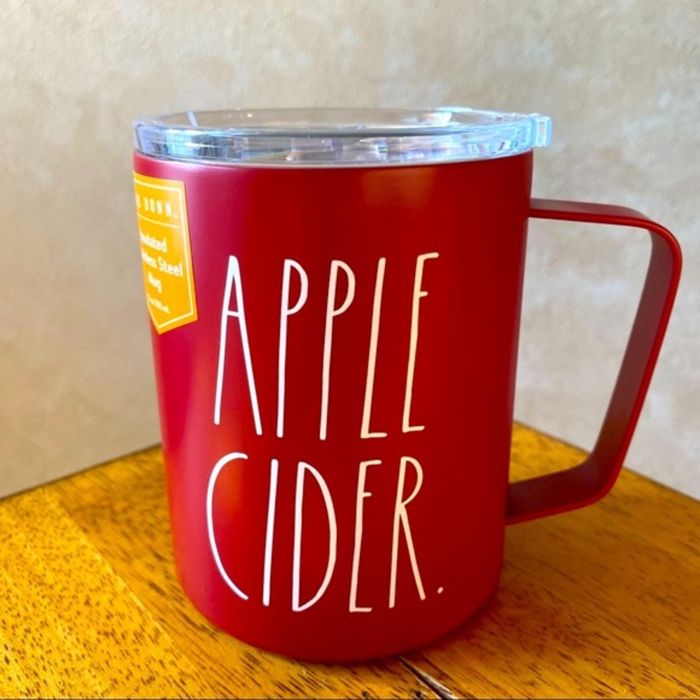 Rae Dunn APPLE CIDER Insulated Stainless Steel Mug BRAND NEW!!
